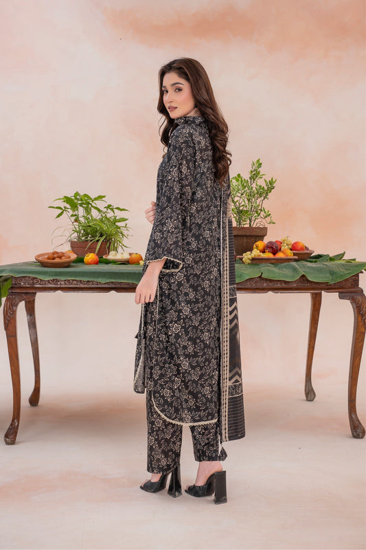 Haya- Luxury 03 Piece - Digital Print Lawn