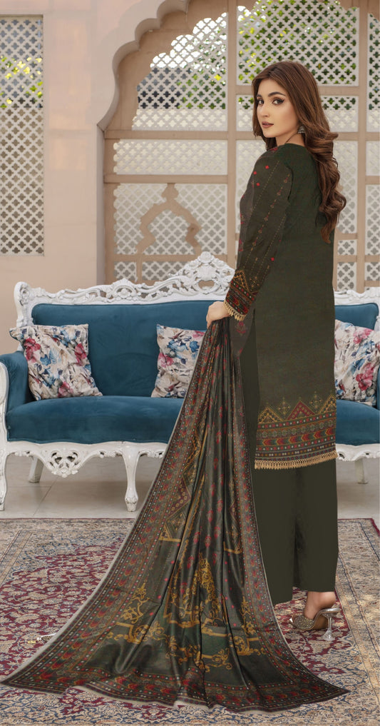 Urban - 03 Piece Digital Print dhanak