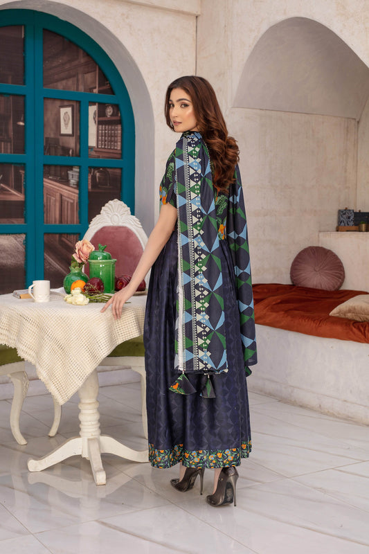 Dreamscape - 03 Piece - Digital Print with Lawn Dupatta
