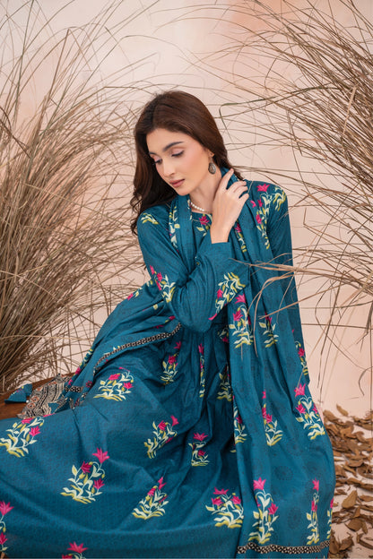 Nayrah- Luxury 03 Piece - Digital Print Bana Dora