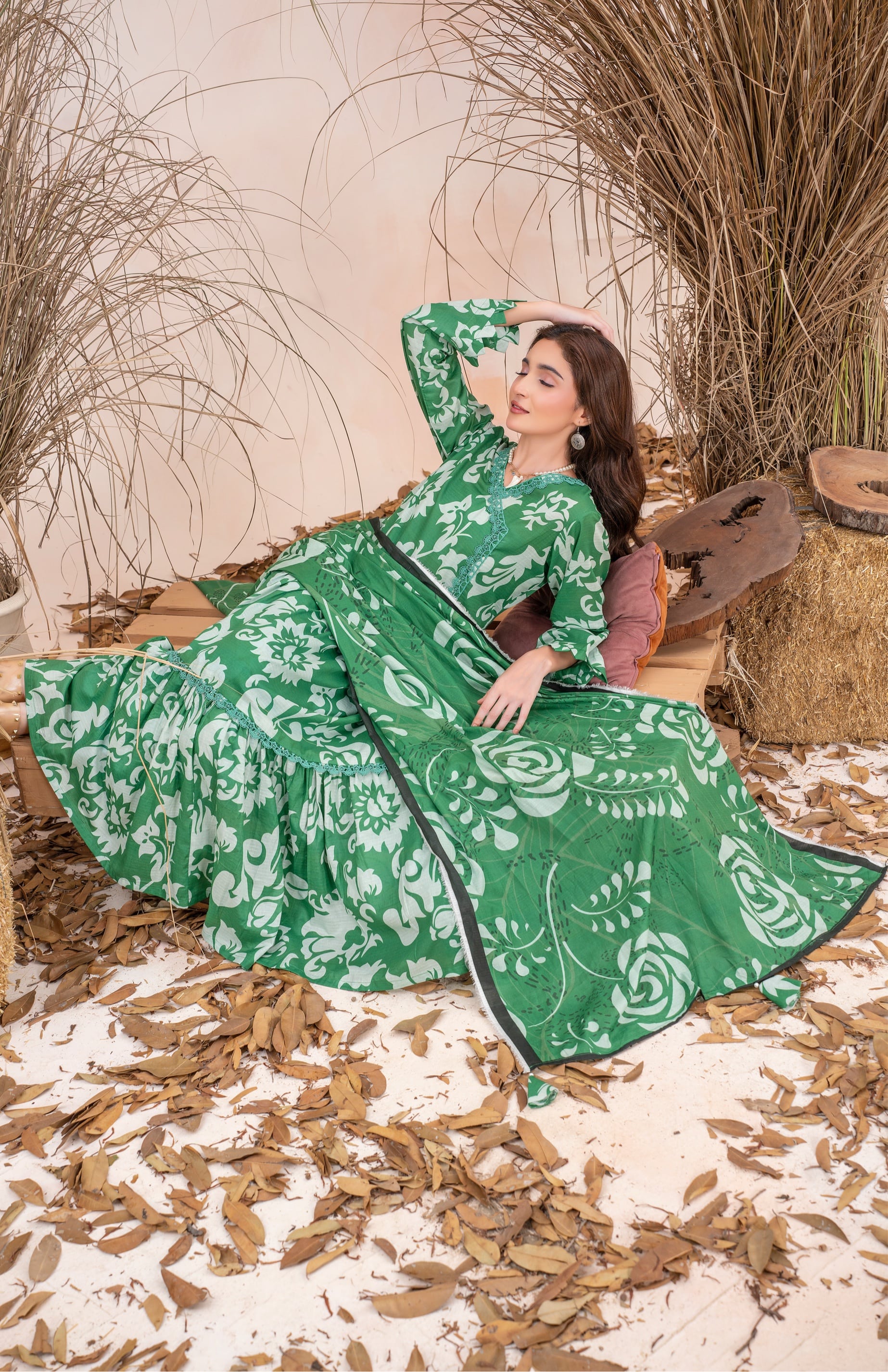 Zara- Luxury 03 Piece Unstitched Digital Print Bana Dora