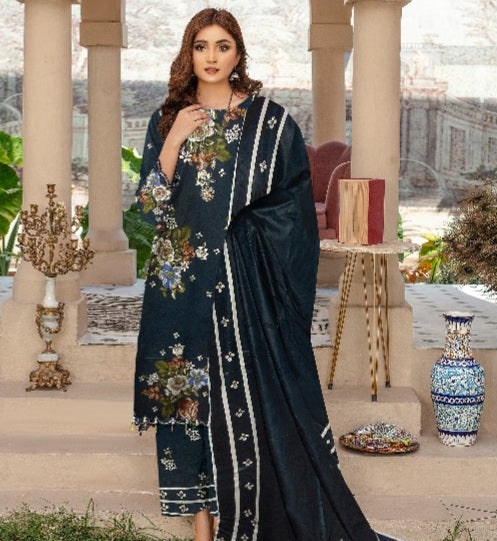 Velora 3pc Digital Printed Lawn High Quality Fabric