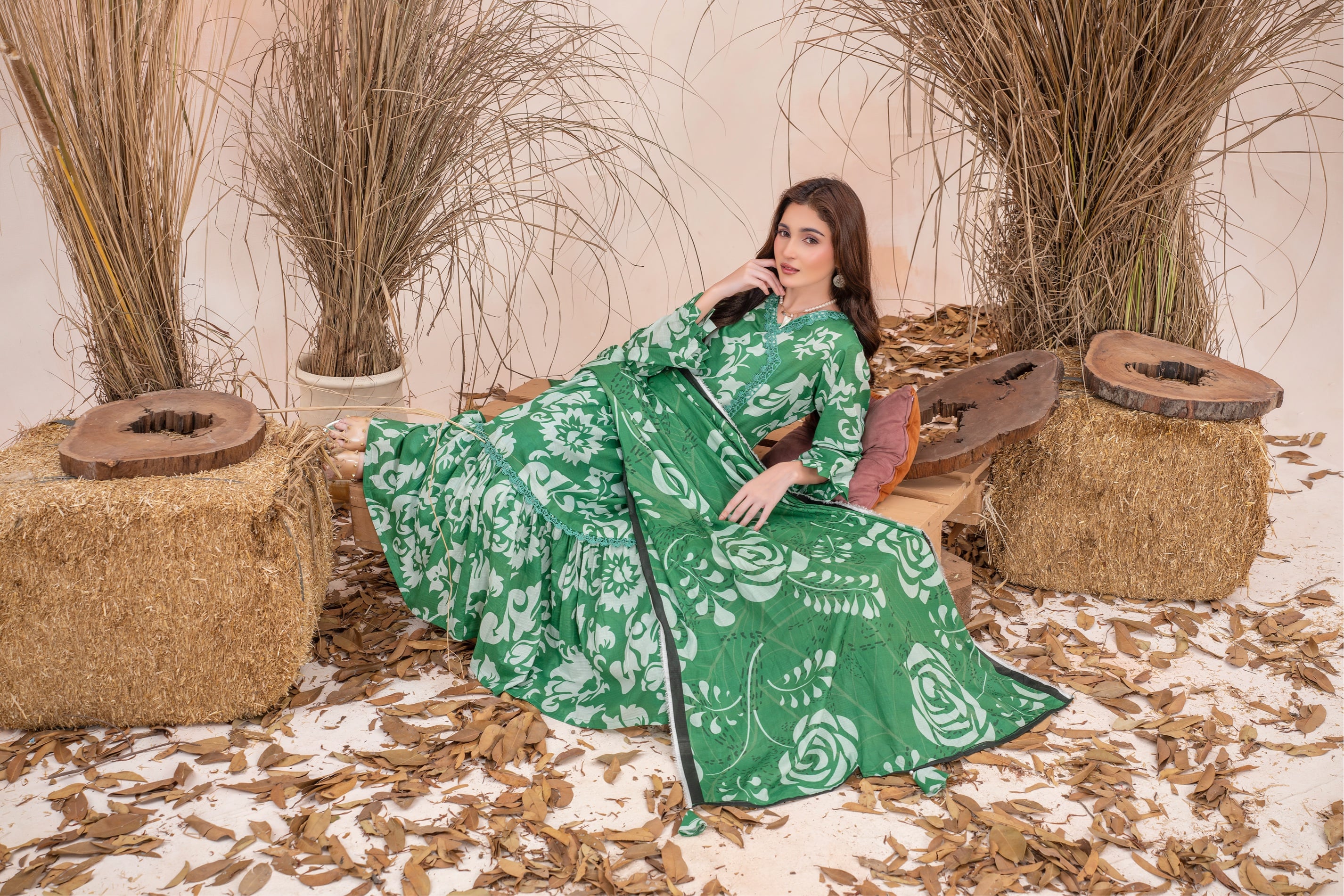 Zara- Luxury 03 Piece Unstitched Digital Print Bana Dora