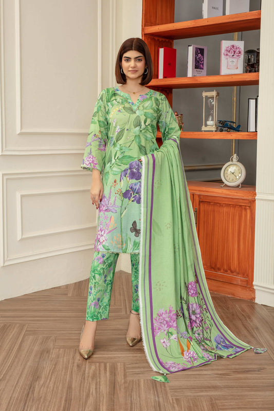 Gliss - Luxury 03 Piece - Digital Print Bana Dora