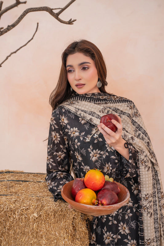 Alina- Luxury 03 Piece Unstitched Digital Print Lawn