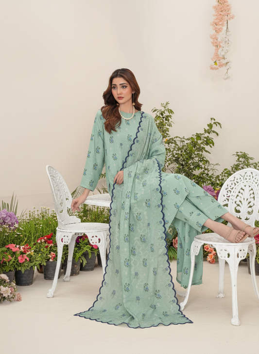Cocoa-03 Piece Khaddar - Digital Print with khaddar Dupatta