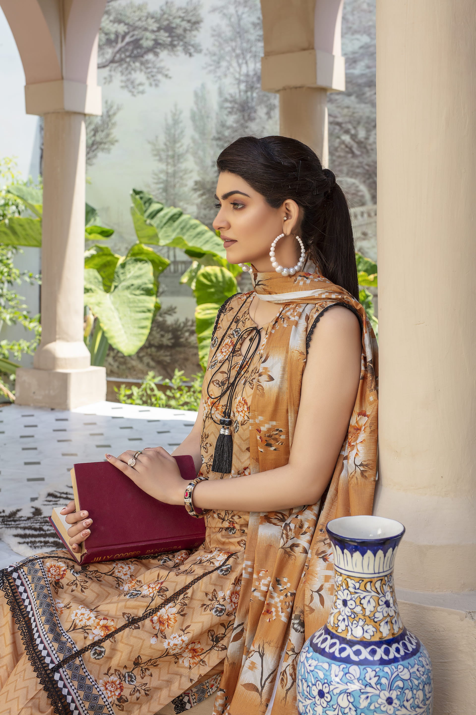 Sienna - 03 Piece Unstitched Digital Print with Lawn Dupatta