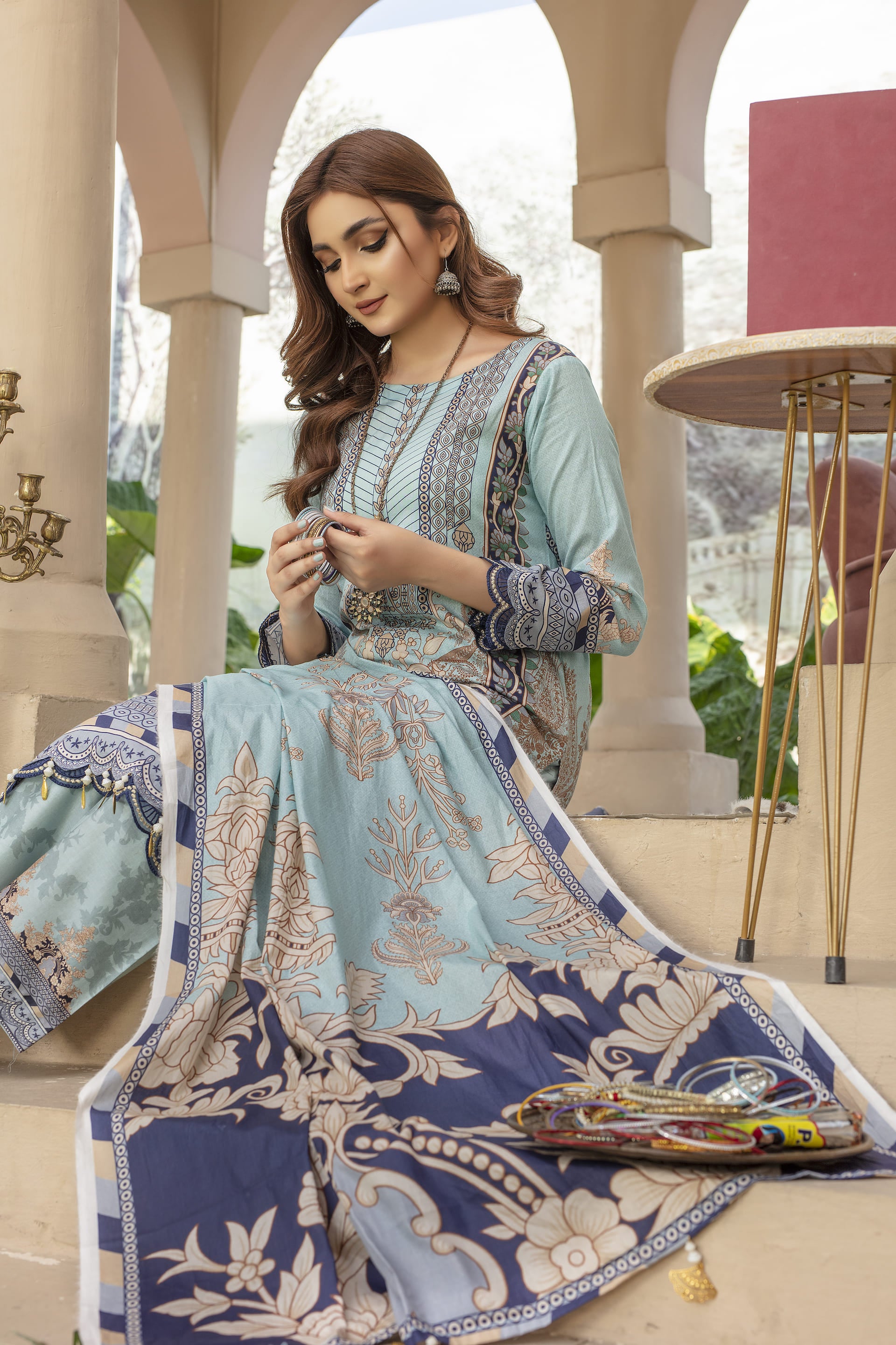 Infinity- Bundle of 7 Suits iris Oasis Prism Zinnia Pashmina Zircon Dreamscape