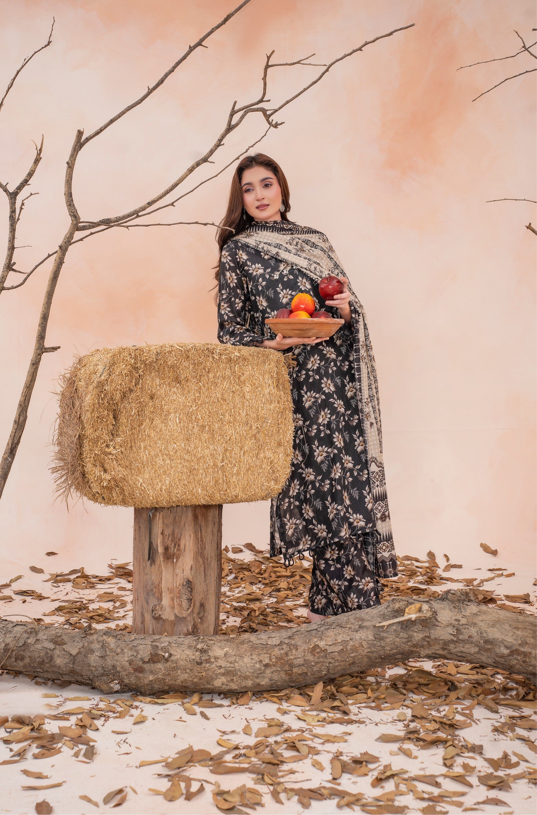 Alina- Luxury 03 Piece Unstitched Digital Print Lawn