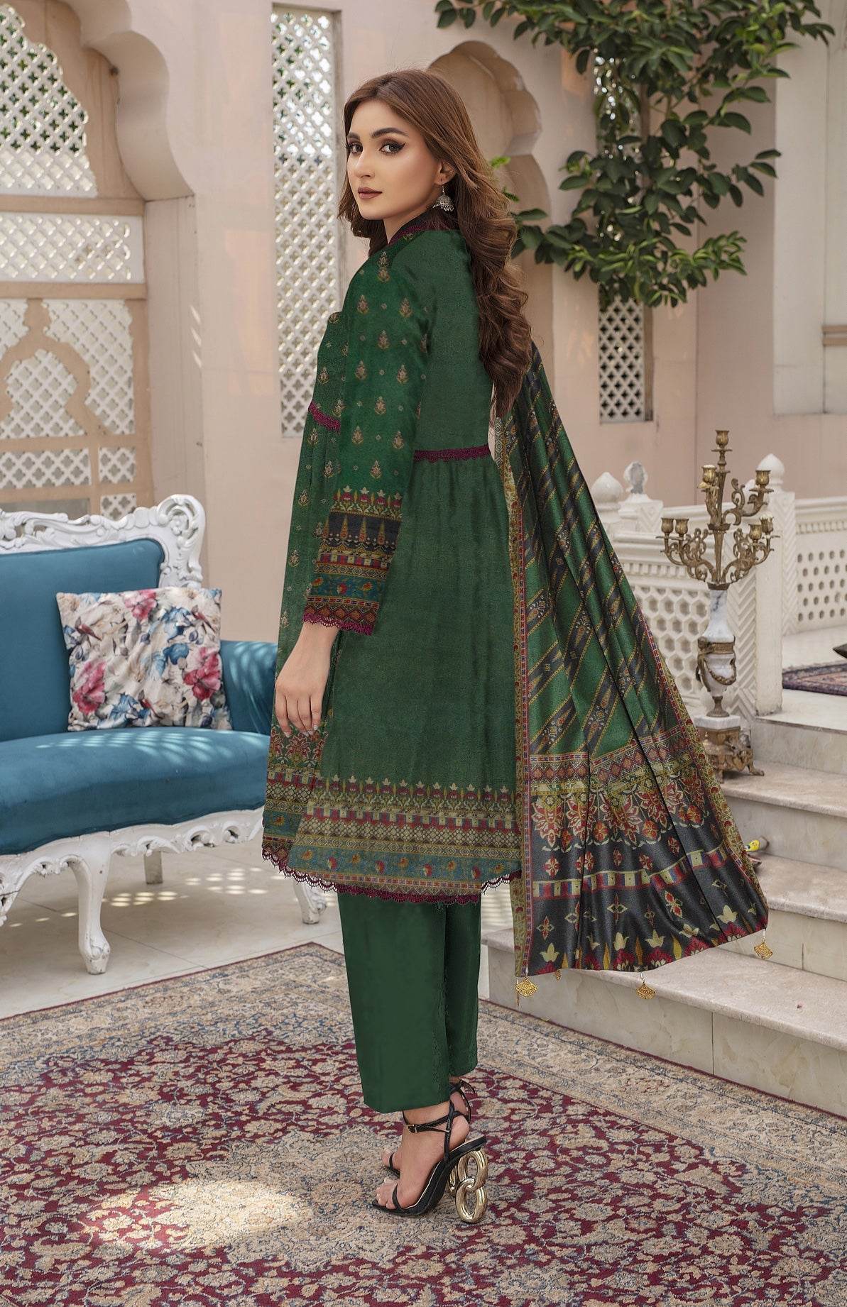 Luxe - 03 Piece Digital Print dhanak