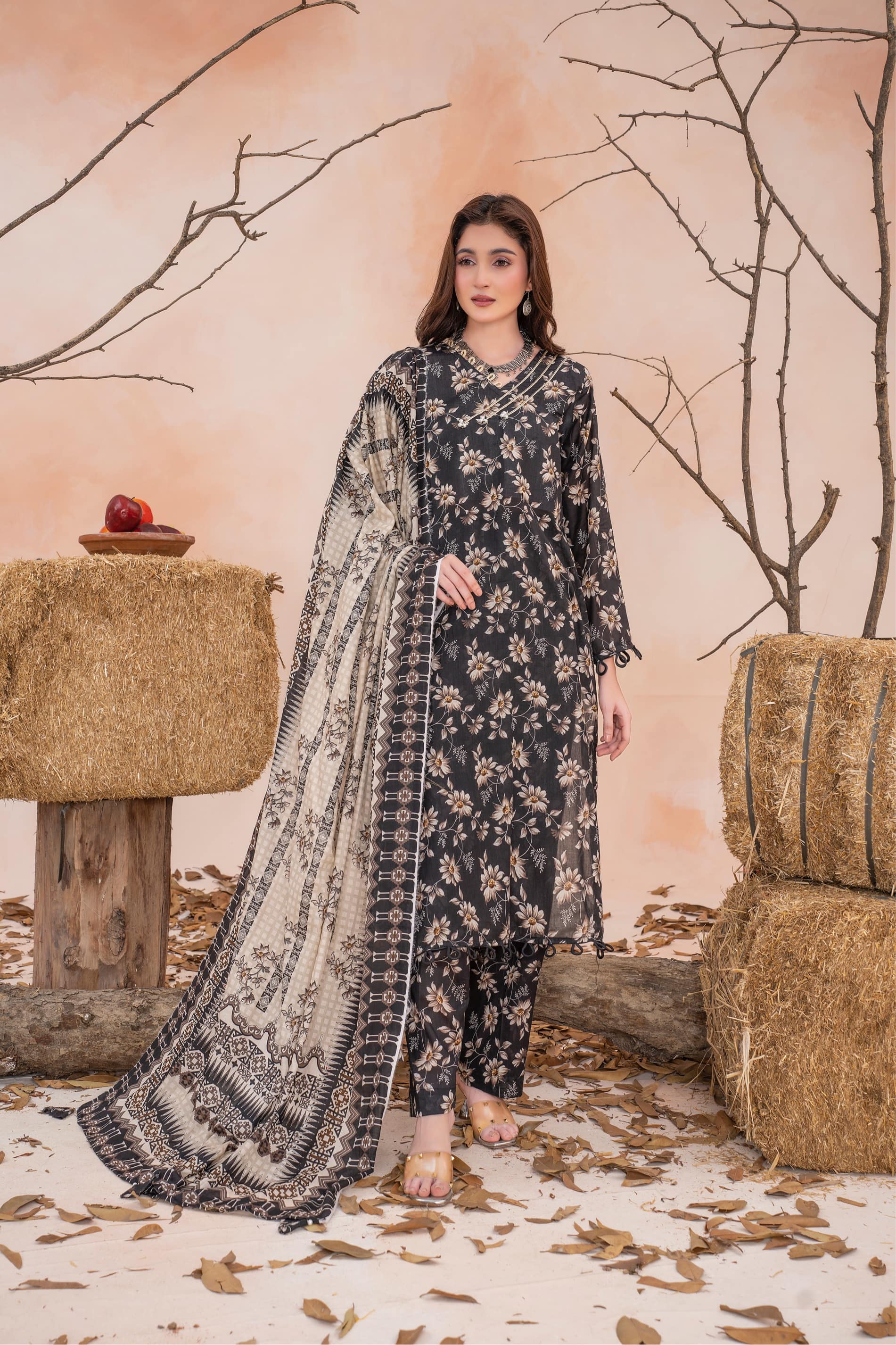 Alina- Luxury 03 Piece Unstitched Digital Print Lawn