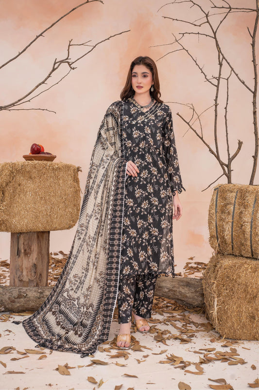 Alina- Luxury 03 Piece Unstitched Digital Print Lawn