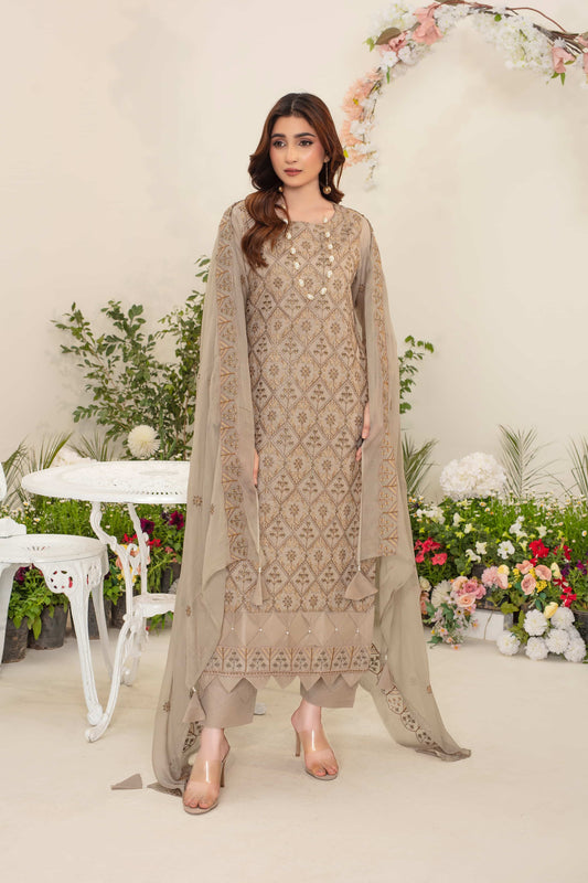 Zira – Fully Embroidered 3-Piece Suit