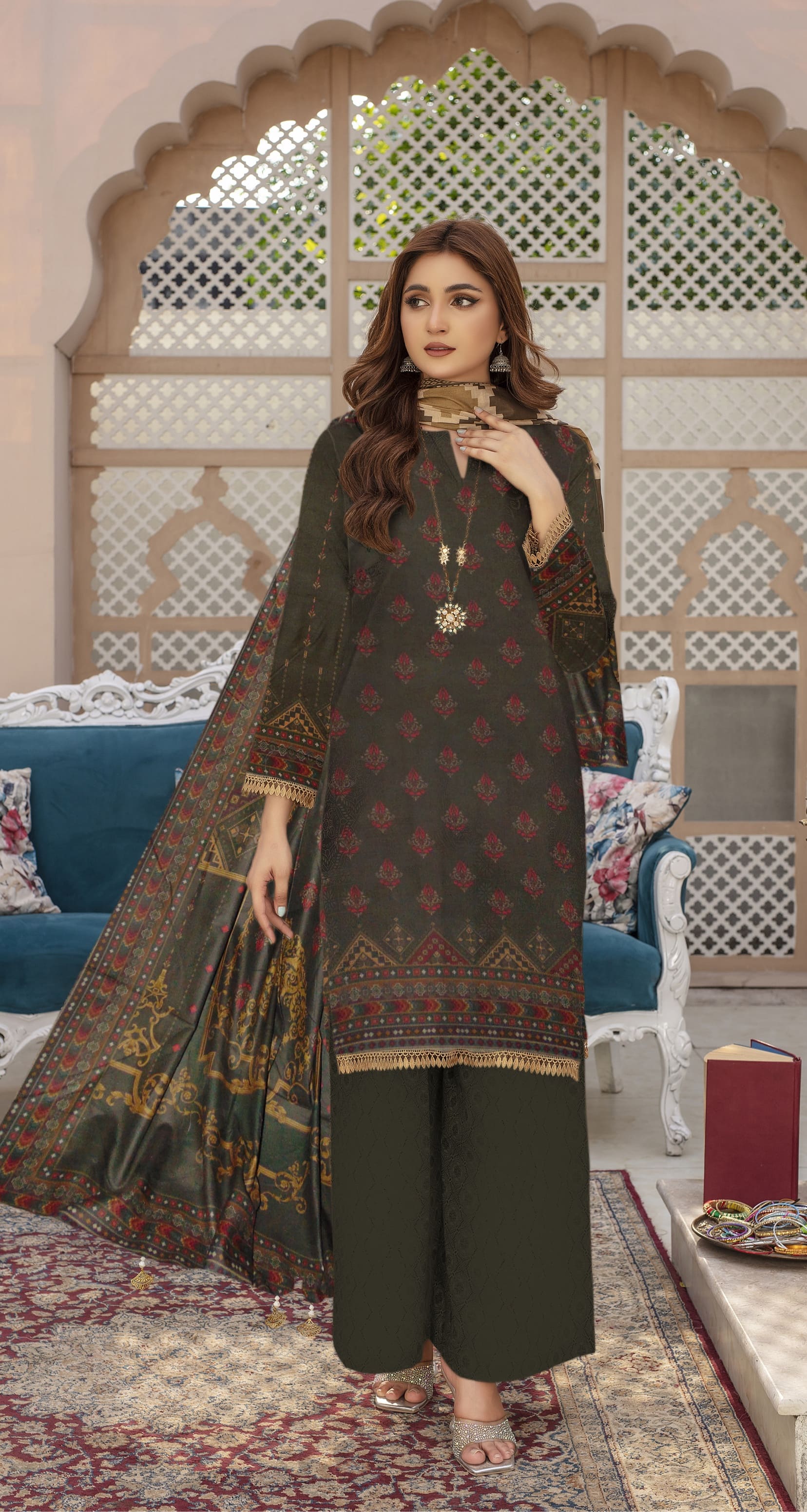 Urban  - 03 Piece Digital Print dhanak