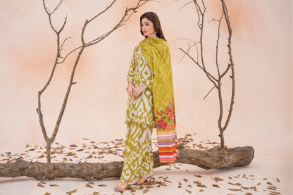 Clara- Luxury 03 Piece - Digital Print Bana Dora