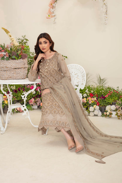 Zira – Fully Embroidered 3-Piece Suit