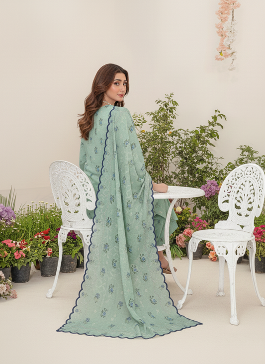 Cocoa-03 Piece Khaddar - Digital Print with khaddar Dupatta