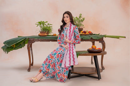 Laurel- Luxury 03 Piece - Digital Print Bana Dora