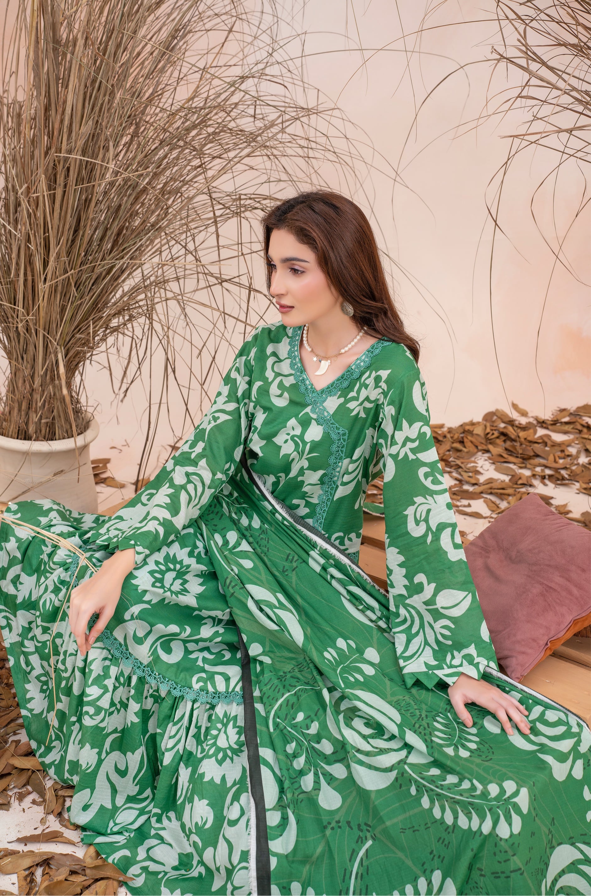 Zara- Luxury 03 Piece Unstitched Digital Print Bana Dora