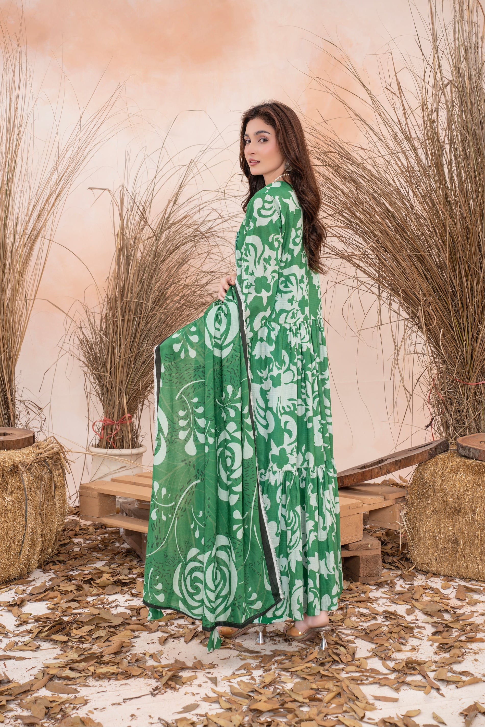 Zara- Luxury 03 Piece Unstitched Digital Print Bana Dora