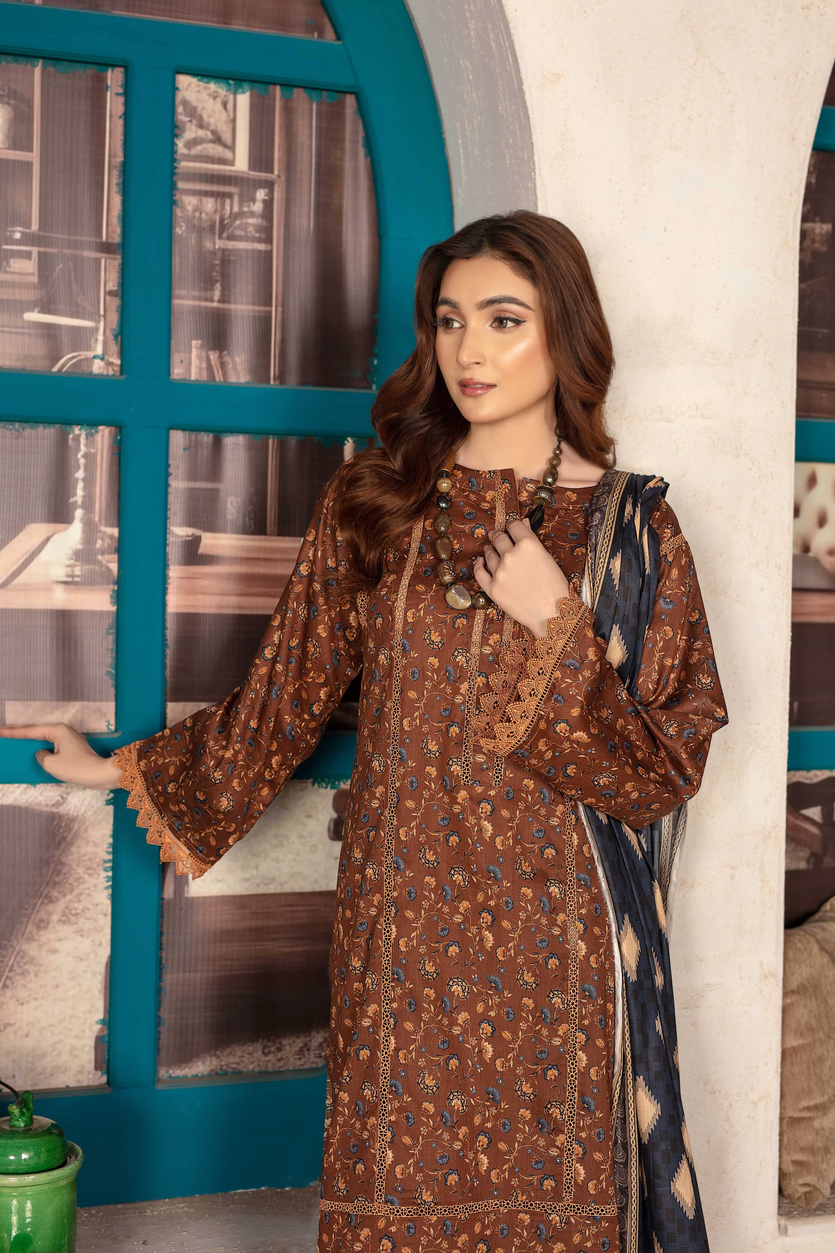 Zephyr - 03 Piece Unstitched Digital Print with Lawn Dupatta