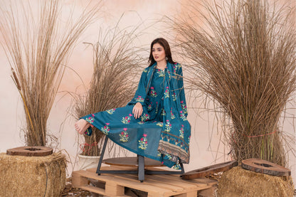 Nayrah- Luxury 03 Piece - Digital Print Bana Dora