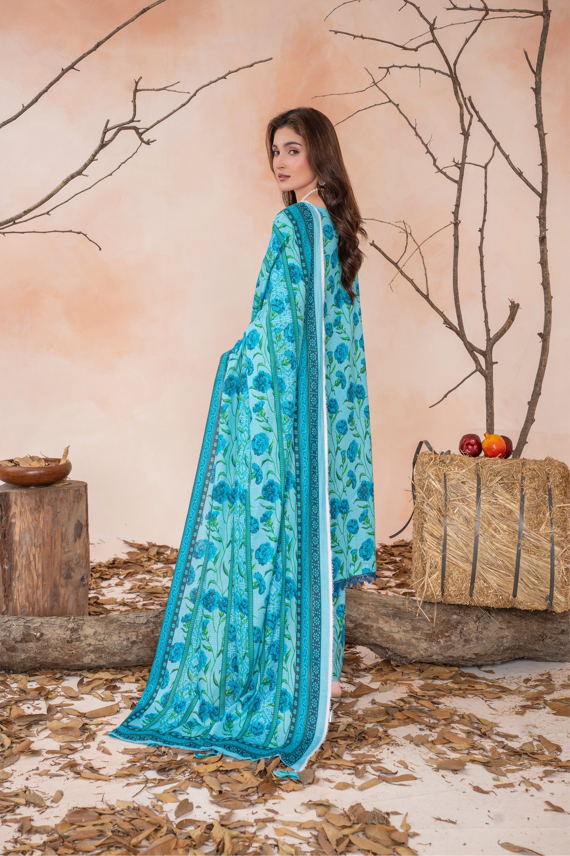 Skyfall- Luxury 03 Piece Unstitched Digital Print Bana Dora