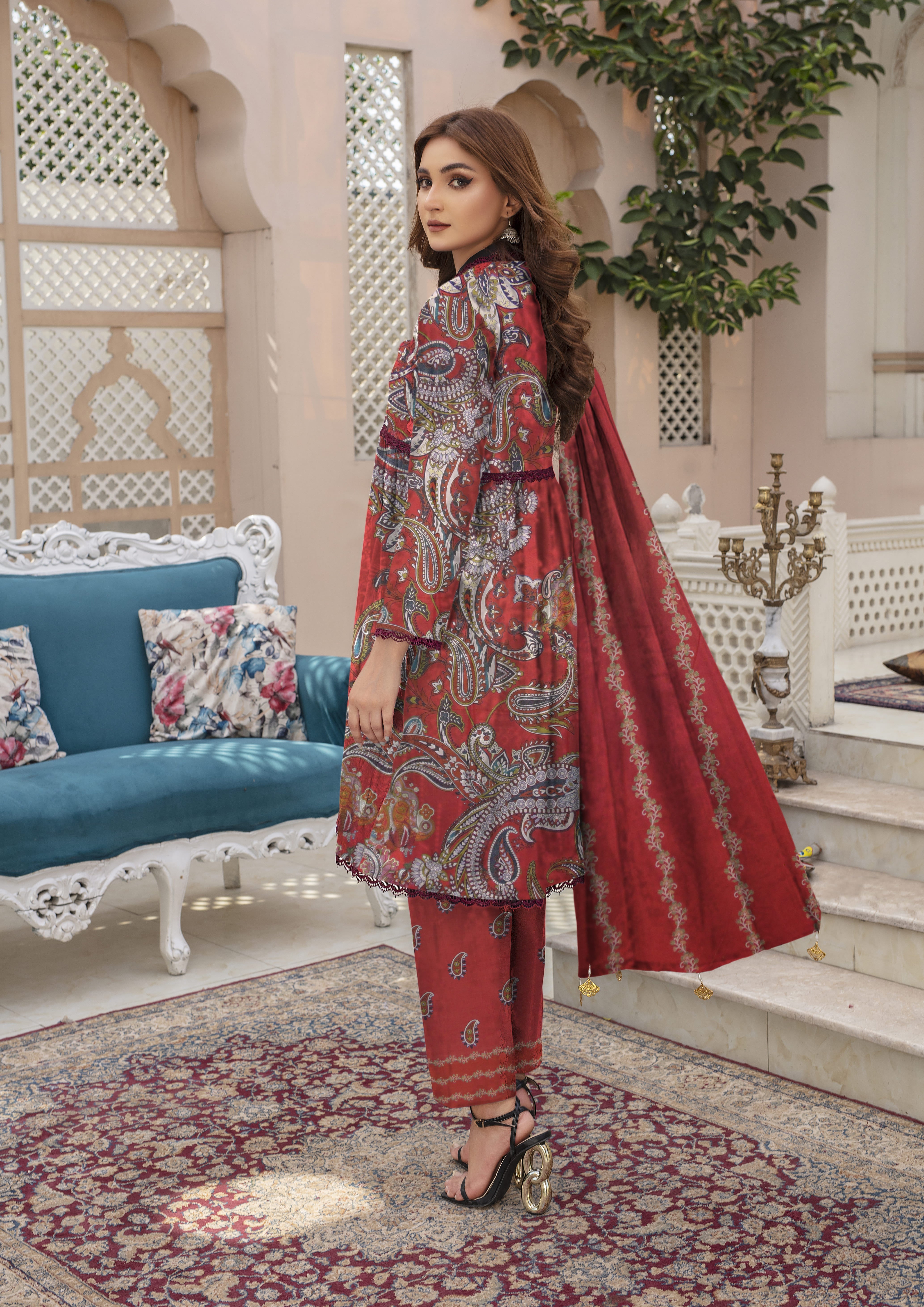 Phoenix - 03 Piece Digital Print