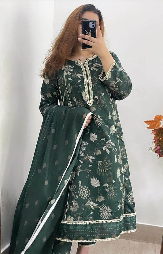 Izhar - 03 Piece Digital Print
