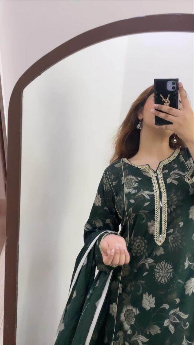 Izhar - 03 Piece Digital Print - Ayzal Minal