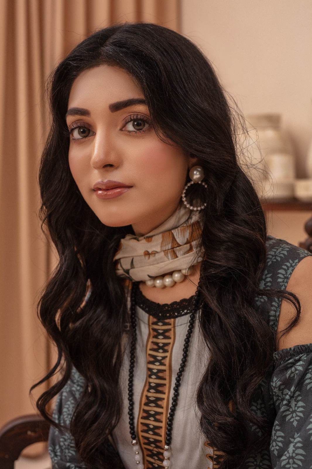 Eden - 03 Piece Unstitched Digital Print with Lawn Dupatta - Ayzal Minal