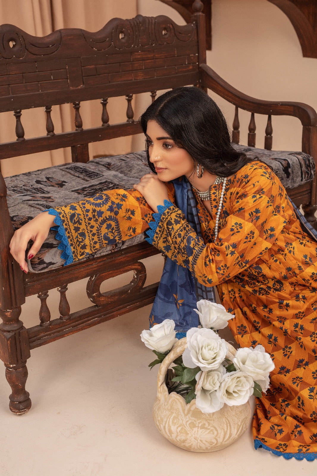 Sunset - 03 Piece Unstitched Digital Print with Lawn Dupatta