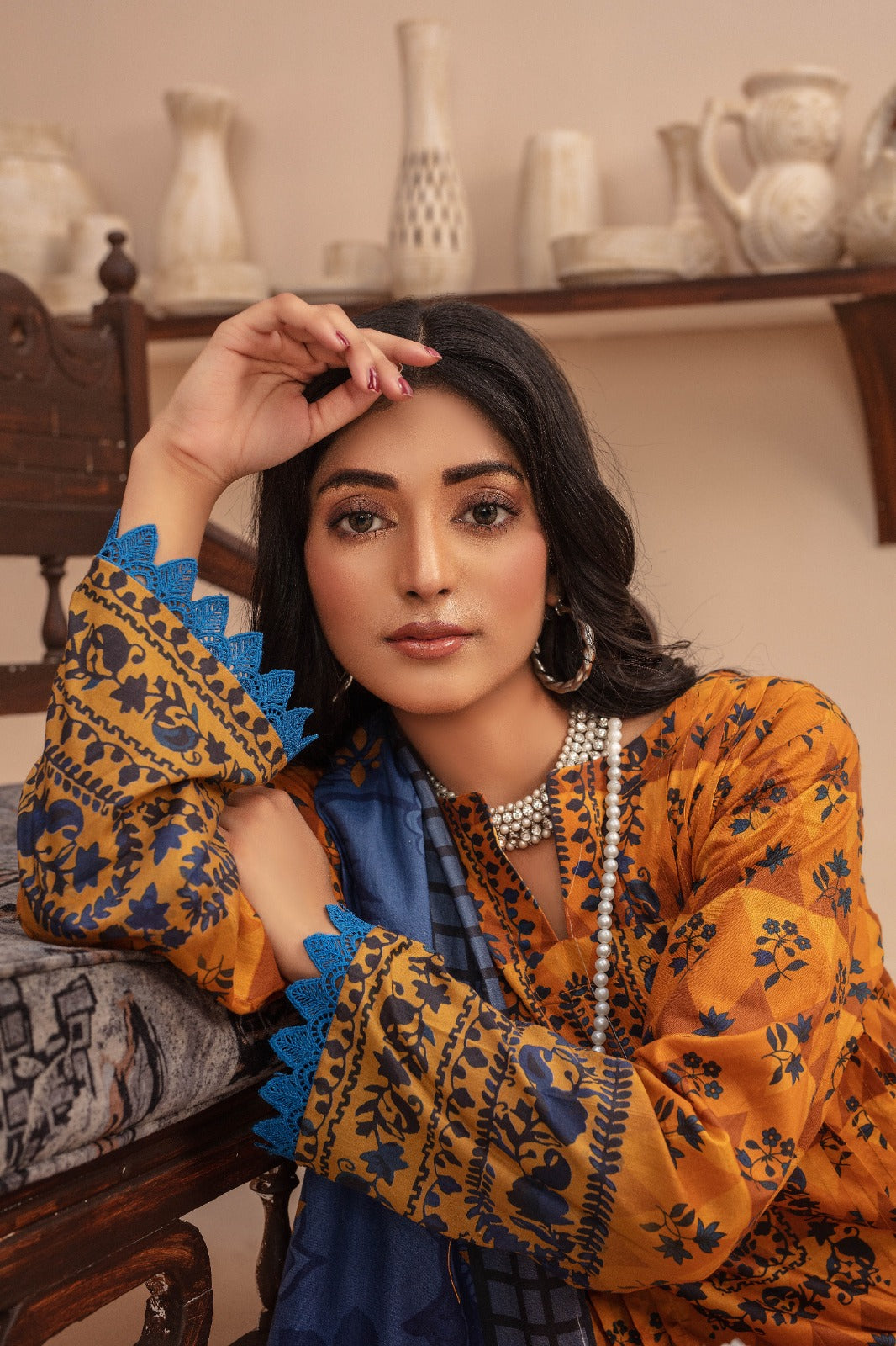 Sunset - 03 Piece Unstitched Digital Print with Lawn Dupatta