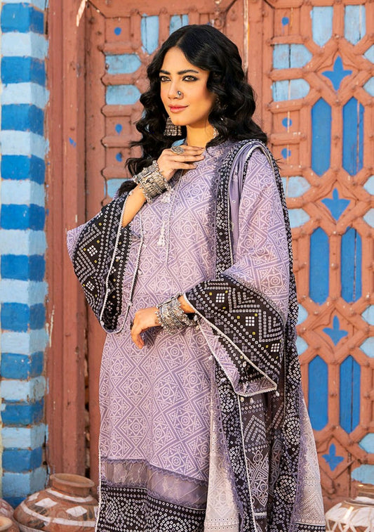 Zynelle- 03 Piece - Digital Print with Lawn Voil  Dupatta