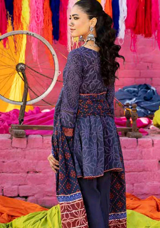 Veyra- 03 Piece - Digital Print with Lawn Voil  Dupatta