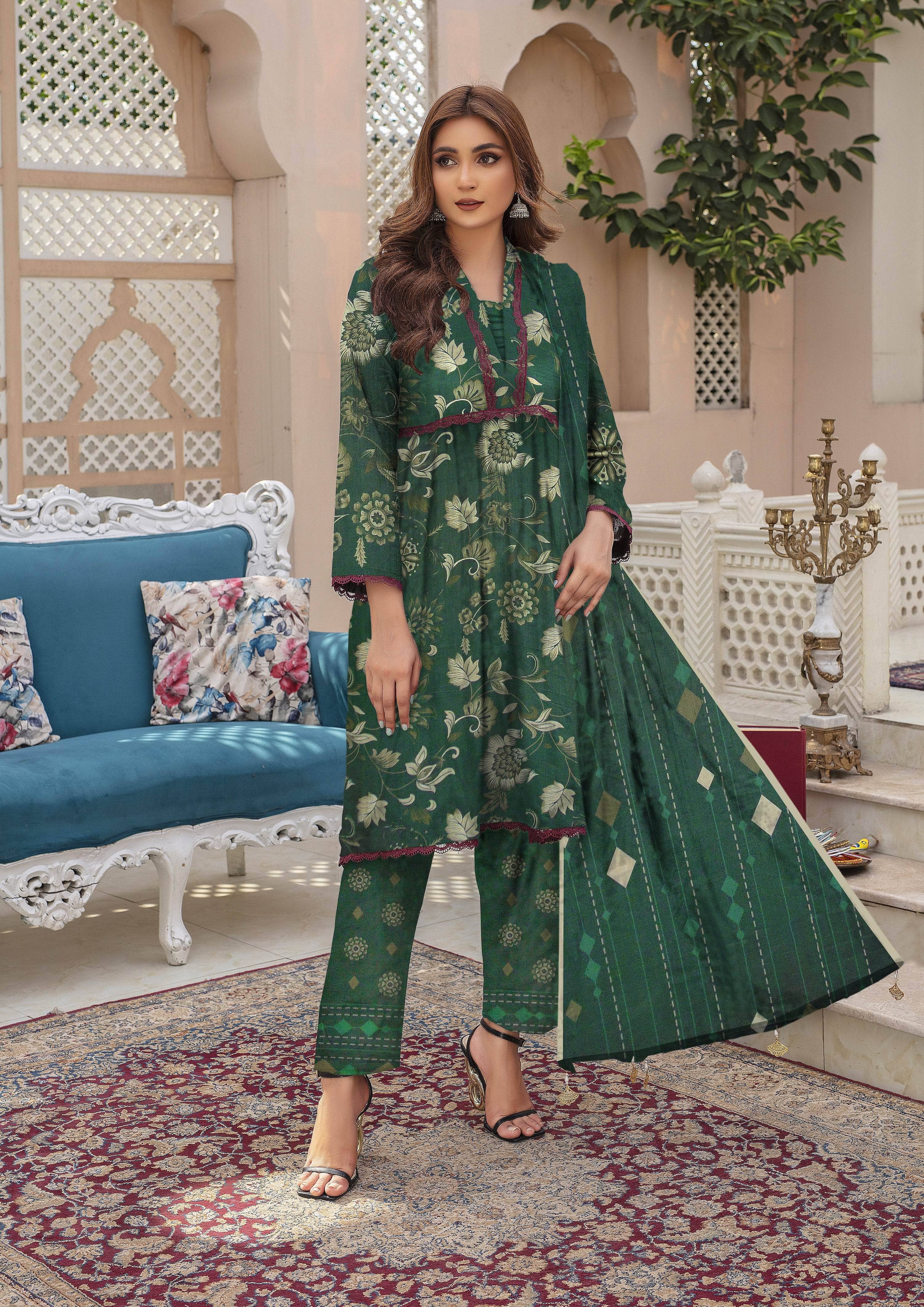 Izhar - 03 Piece Digital Print