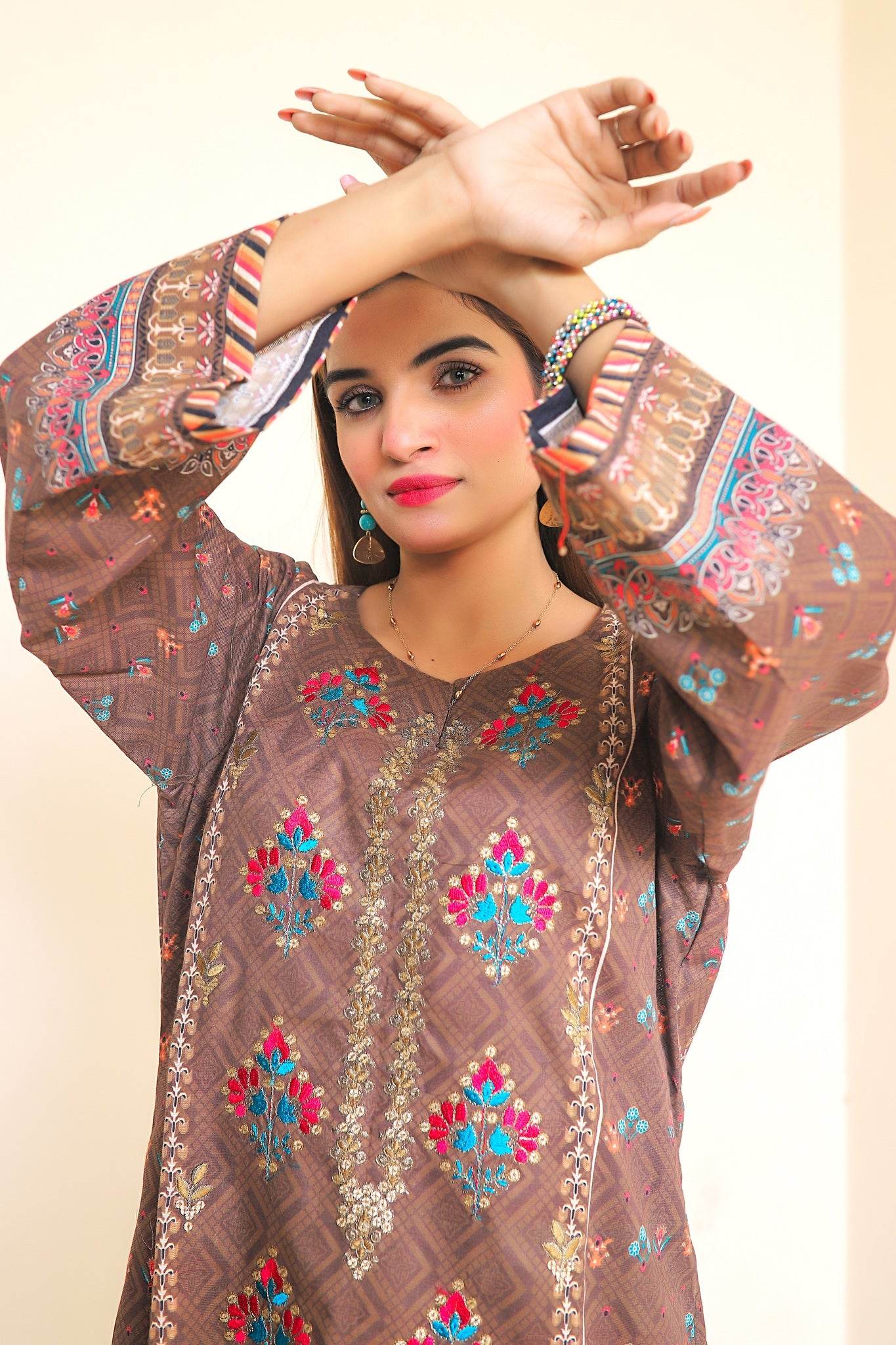 FROZEN TAPESTRY - 3 PIECE EMBROIDERED UNSTITCHED KHADDAR - Ayzal Minal